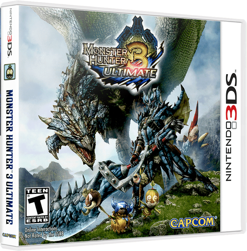 Monster Hunter 3G box art for Nintendo 3DS